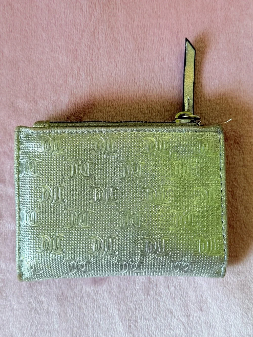 Juicy Couture Metallic grey Heart Charm Card Case